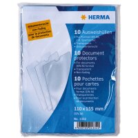 HERMA Pochette pour carte, PP, 1 poche, 58 x 87 mm, pack
