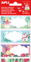 APLI kids Etiquettes pour livre princesses, 36 x 81 mm