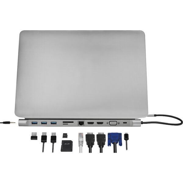 LogiLink Station daccueil USB 3.2 (Gen 1), USB-C, 11 ports