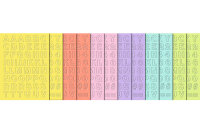 URSUS Letters and Numbers 7890099 pastel carton, 300g, 12...