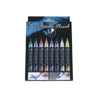 PENTEL Brushpen Dual Metallic XGFH-8 assortiert 8 Stück