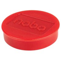 NOBO Magnet rund 38mm 1915314 rot 10 Stück