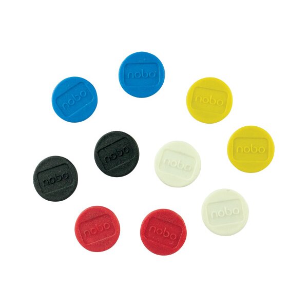 NOBO Aimant ronde 13mm 1915290 ass. 10 pcs.