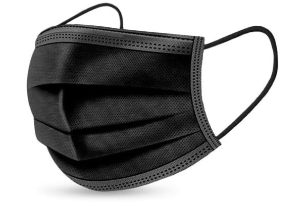 NEUTRAL Hygiene Maske Typ II R 572161 schwarz, EN-14683 50 Stück