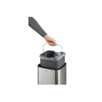 DURABLE Poubelle NO TOUCH 12lt 342123 touchless, acier...