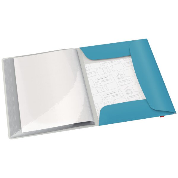 LEITZ Sichtbuch Cosy PP A4 4670-00-61 blau 20 Hüllen