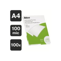 IBICO Laminiertasche A4 627317 glanz, 100my 100 Stk