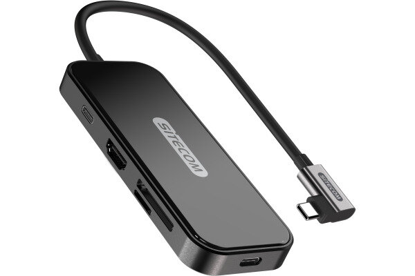 SITECOM USB-C MP Hub HDMI,USB-C CN-393 2x USB-A, 4K,SD,mSD USB-C PD