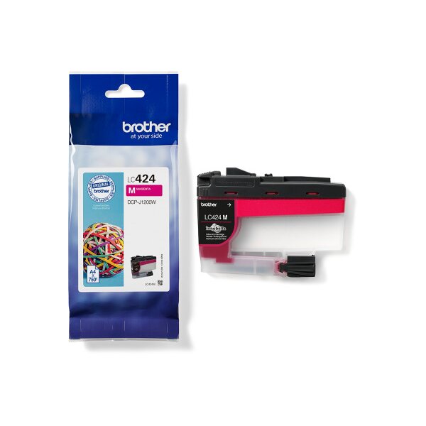 BROTHER Tintenpatrone magenta LC-424M DCP-J1200 750 Seiten