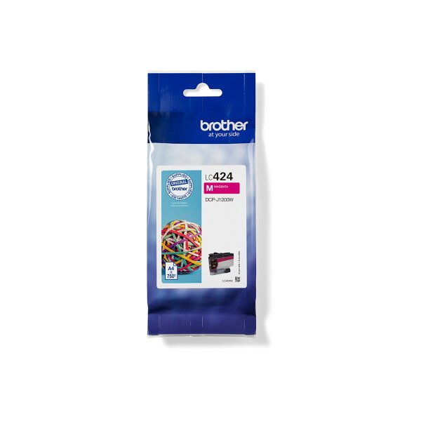 BROTHER Tintenpatrone magenta LC-424M DCP-J1200 750 Seiten