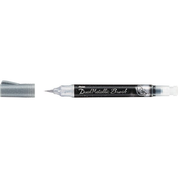 PENTEL Brushpen Dual Metallic XGFH-DZ silber