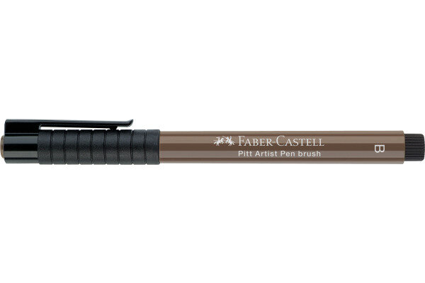 FABER-CASTELL Pitt Artist Pen Brush 2.5mm 167477 walnussbraun