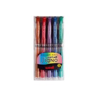 UNI-BALL Signo Broad 0.65mm UM-153MET-5C 5 Farben metallic