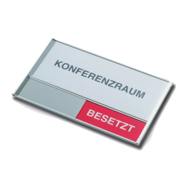 BEREC Plaque de porte 108x180mm 314.077 Alu, Frei-Besetzt