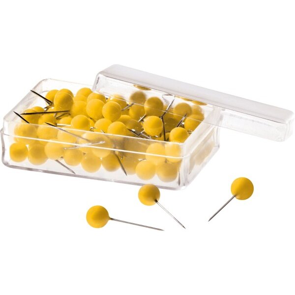 MAGNETOPLAN Pinwand-Nadeln 111165002 gelb, 6x19mm 100 Stück