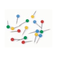 MAGNETOPLAN Pinwand-Nadeln 111165002 gelb, 6x19mm 100...