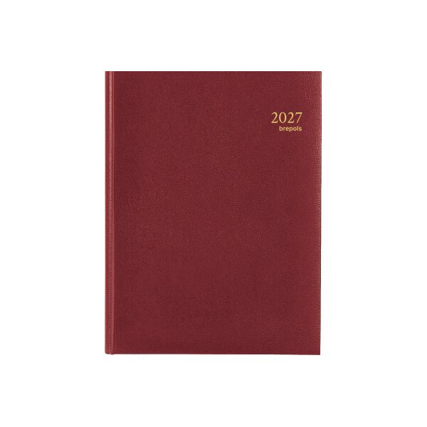 BREPOLS Agenda Timing Lima 2027 0.137.1256 1W/2S bordeaux 17.1x22cm