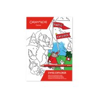CARAN DACHE Swiss Explorer 454.702 Livre de coloriage FSC