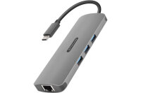 SITECOM USB-C Multi-Port Hub HDMI,LAN CN-382 3x USB-A,...