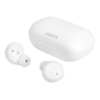STREETZ TWS dual earbuds,white TWS-1111 w ChargeCase