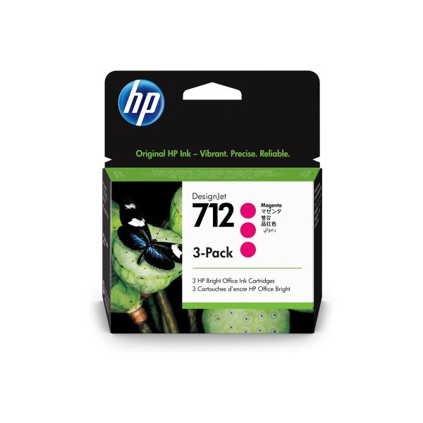 HP Cart. dencre 712 magenta 3ED78A DesignJet T230/250/630 3x29ml
