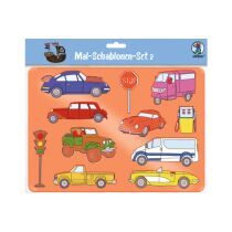 URSUS Schablonen Set 2 Cars 44100002 26.8x18.9x0.2cm 6...