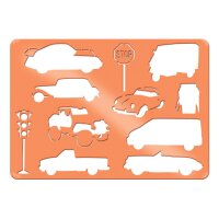 URSUS Schablonen Set 2 Cars 44100002 26.8x18.9x0.2cm 6...