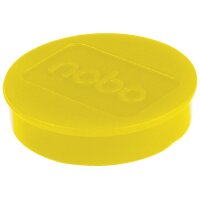 NOBO Aimant ronde 38mm 1915316 jaune 10 pcs.