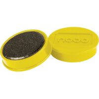 NOBO Aimant ronde 38mm 1915316 jaune 10 pcs.