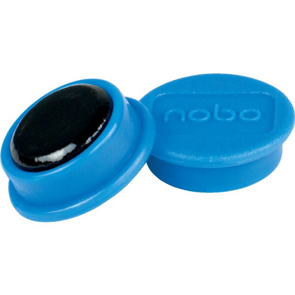 NOBO Aimant ronde 24mm 1915292 bleu 10 pcs.