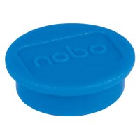 NOBO Magnet rund 24mm 1915292 blau 10 Stück