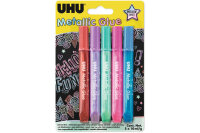 UHU Glitter Glue 47305 Metallic 5 Farben