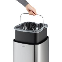 DURABLE Poubelle automatique NO TOUCH, 35 litres, argent