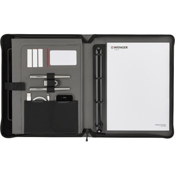 WENGER Venture Zippered Padfolio 611710 Black