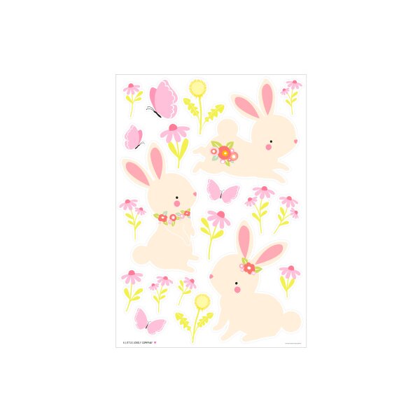 ALLC Sticker muraux WSBUWH06 Lapin 350x500 mm