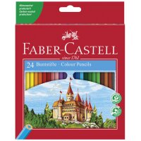 FABER-CASTELL Crayons de couleur hexagonaux CASTLE...