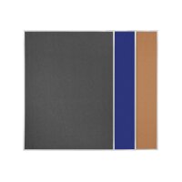 MAGNETOPLAN Pinnboard 1200x900mm 11005B01 grau, Filz