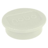NOBO Magnet rund 13mm 1915287 weiss 10 Stück