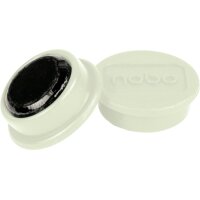 NOBO Aimant ronde 13mm 1915287 blanc 10 pcs.