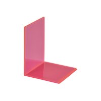 MAUL Buchstütze 10x10x13cm 3.11 transparent pink 2...