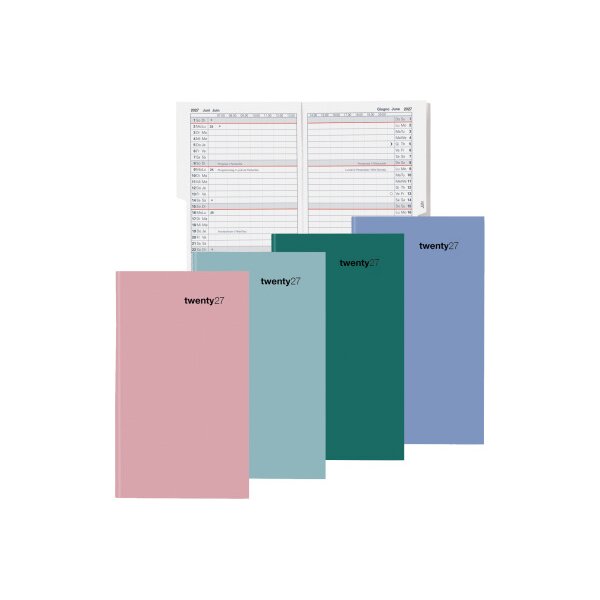 BIELLA Planer Luzern Colorful 2027 855527050027U 1M/2S blau ML 8.7x15.3cm