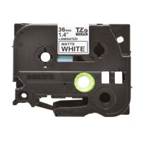 PTOUCH Ruban laminé mat noir/blanc TZE-M261...