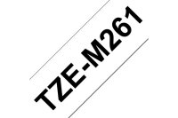 PTOUCH Ruban laminé mat noir/blanc TZE-M261 PT-D800W/D900W 36mm