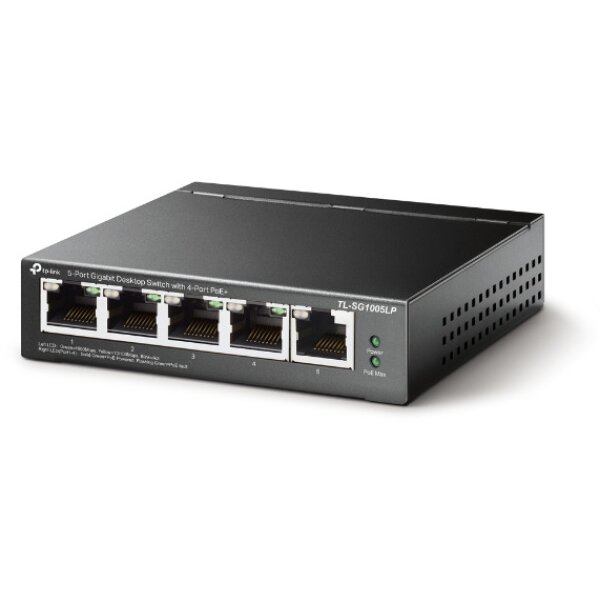 TP-LINK 5-Port Desktop Switch TL-SG1005LP with 4-Port PoE+