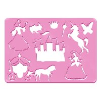 URSUS Chablon Set 1 Princess 44100001 26.8x18.9x0.2cm 6 pcs.