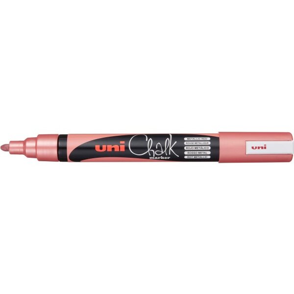UNI-BALL Chalk Marker 1.8-2.5mm PWE-5M METALLIC RED Metallic rot