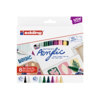EDDING Acrylmarker acrylic-8s Kreativset nordic 8 Stück