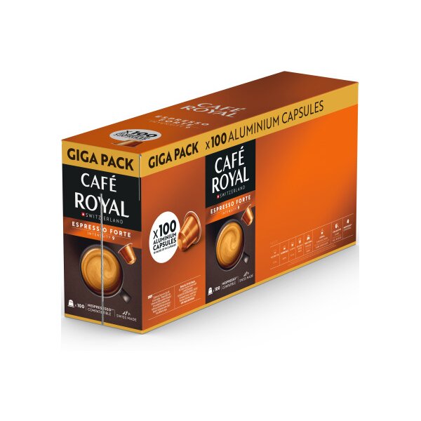 CAFE ROYAL Kaffeekapseln XXL 10185022 Espresso Forte 100 Stk.