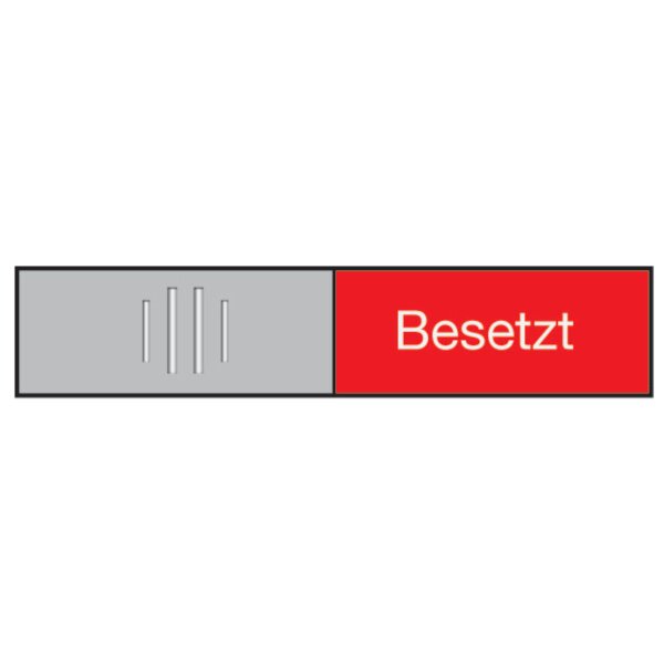 BEREC Plaque de porte 27,4x102mm 314.081 Alu, Frei-Besetzt