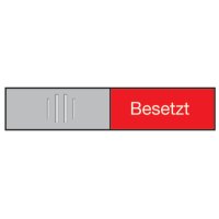 BEREC Plaque de porte 27,4x102mm 314.081 Alu, Frei-Besetzt